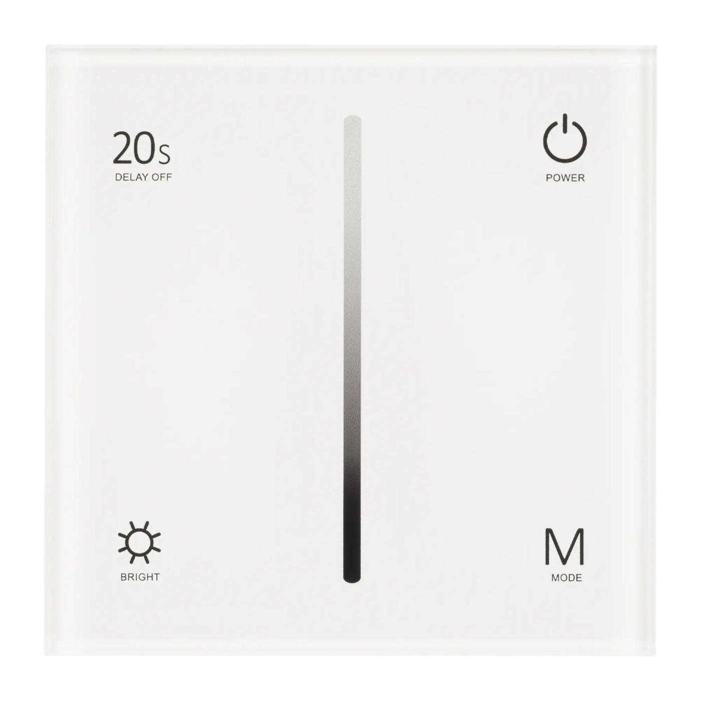 Изображение товара Панель SMART-P6-DIM-G-IN White (12-24V, 4x3A, Sens, 2.4G) (Arlight, IP20 Пластик, 5 лет) 034781