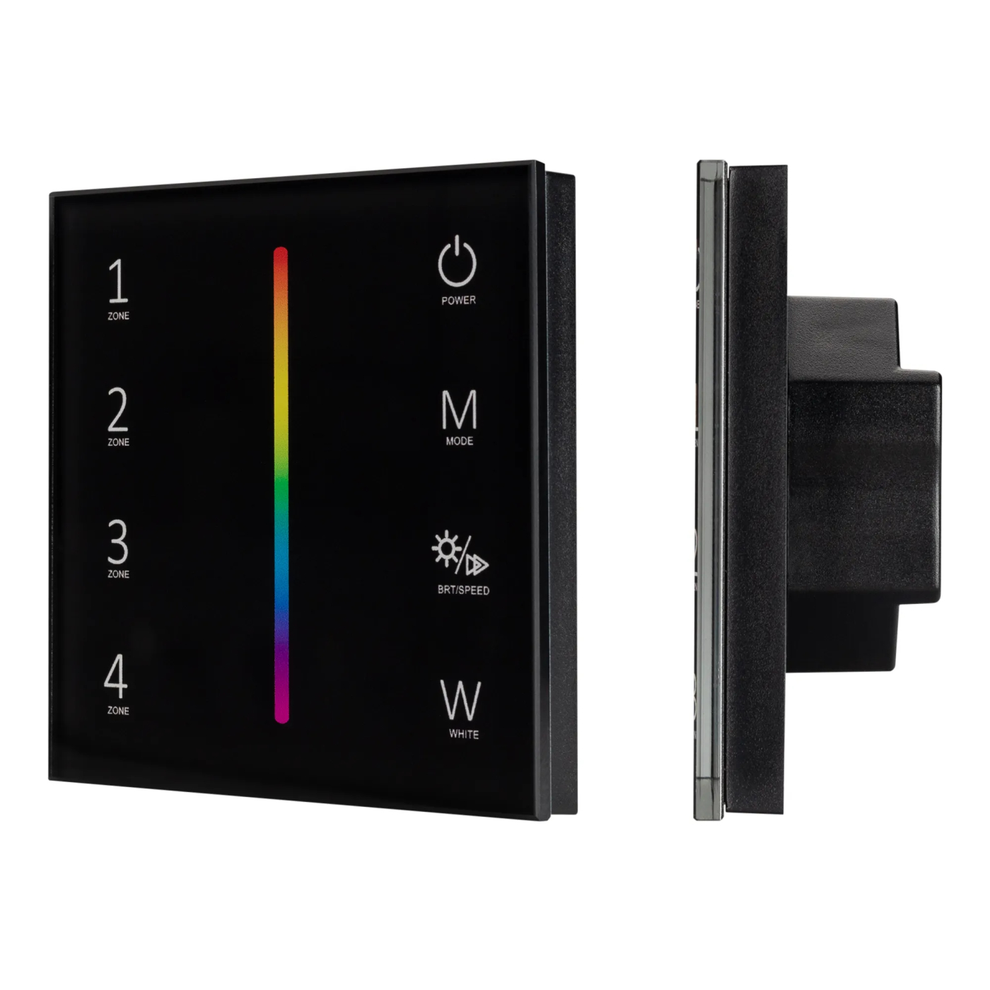 Изображение товара Панель Sens SMART-P30-RGBW Black (230V, 4 зоны, 2.4G) (Arlight, IP20 Пластик, 5 лет) 027104