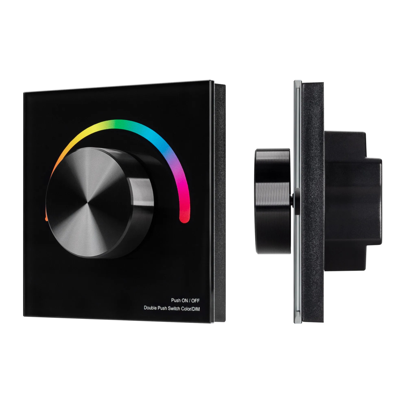 Изображение товара Панель SMART-P5-RGB-G-IN Black (3V, Rotary, 2.4G) (Arlight, IP20 Пластик, 5 лет) 033757