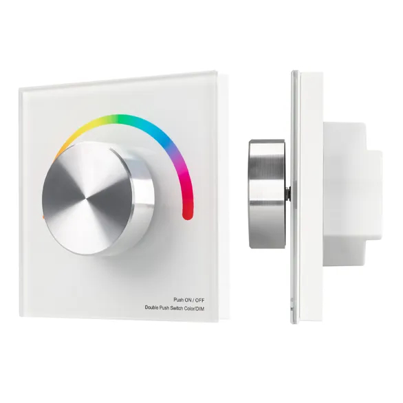 Изображение товара Панель SMART-P5-RGB-G-IN White (3V, Rotary, 2.4G) (Arlight, IP20 Пластик, 5 лет) 033756