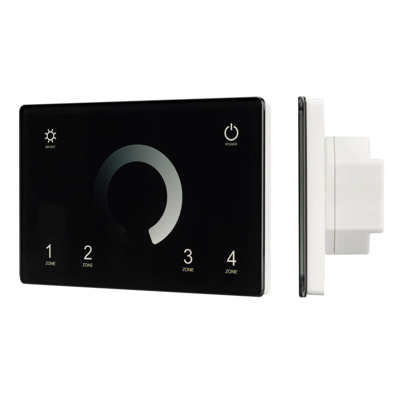 Изображение товара Панель Sens SMART-P79-DIM Black (230V, 4 зоны, 2.4G) (Arlight, IP20 Пластик, 5 лет) 028399