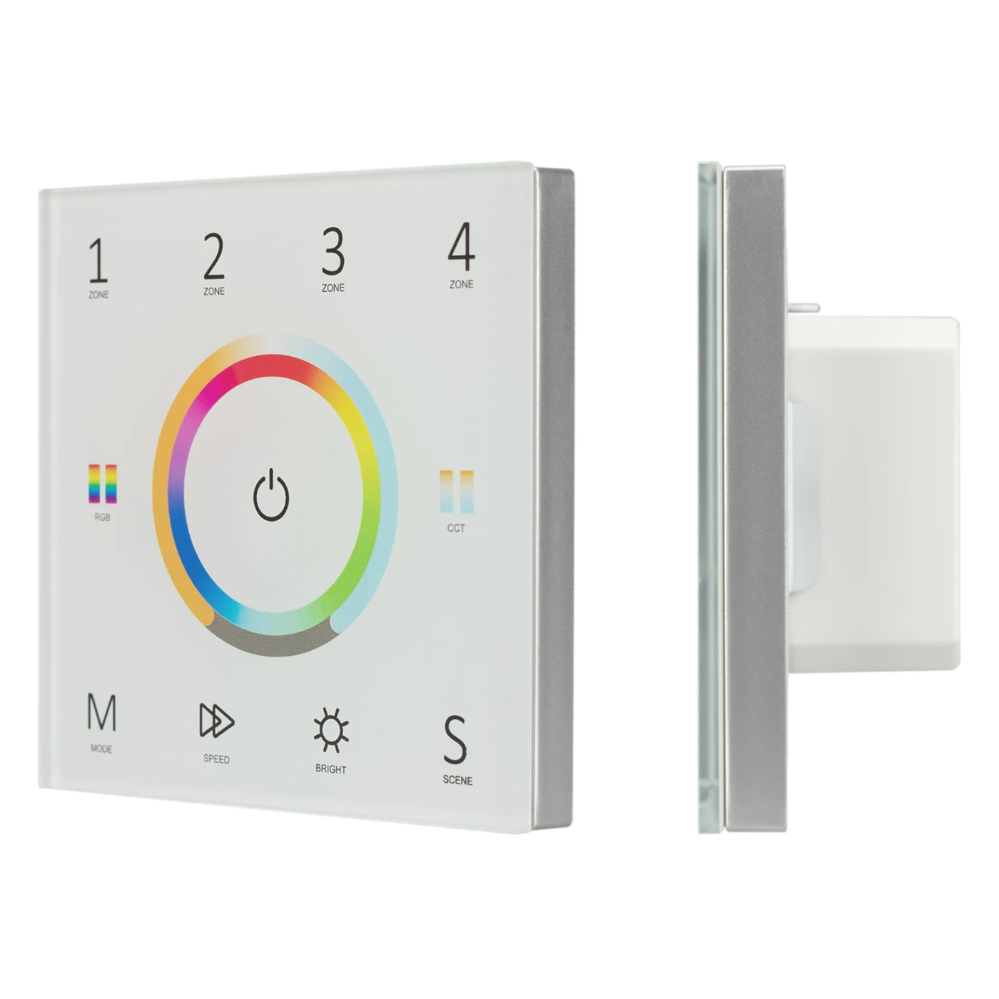 Изображение товара Панель Sens SMART-P67-MULTI White (230V, 4 зоны, 2.4G) (Arlight, IP20 Пластик, 5 лет) 028321