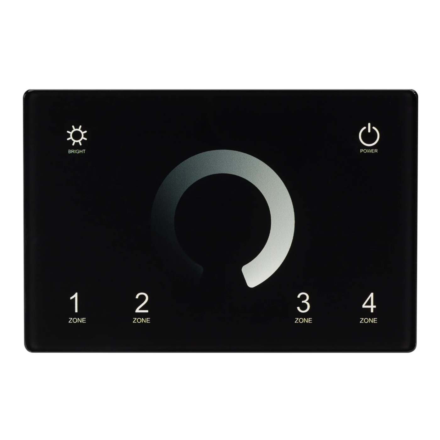 Изображение товара Панель Sens SMART-P79-DIM Black (230V, 4 зоны, 2.4G) (Arlight, IP20 Пластик, 5 лет) 028399