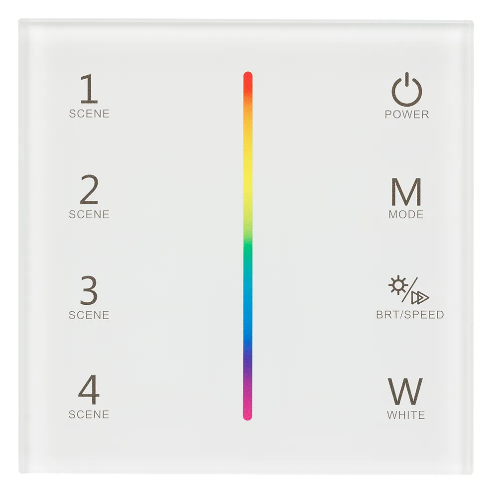 Изображение товара Панель Sens SMART-P22-RGBW White (12-24V, 4x3A, 2.4G) (Arlight, IP20 Пластик, 5 лет) 025168