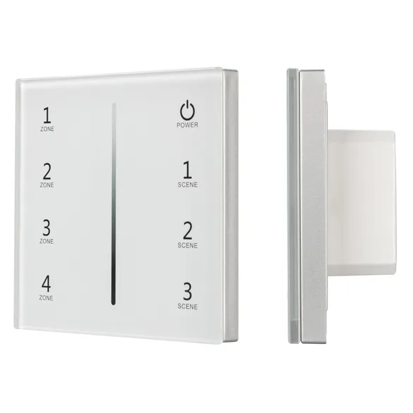 Изображение товара Панель Sens SMART-P29-DIM White (230V, 4 зоны, 2.4G) (Arlight, IP20 Пластик, 5 лет) 027103