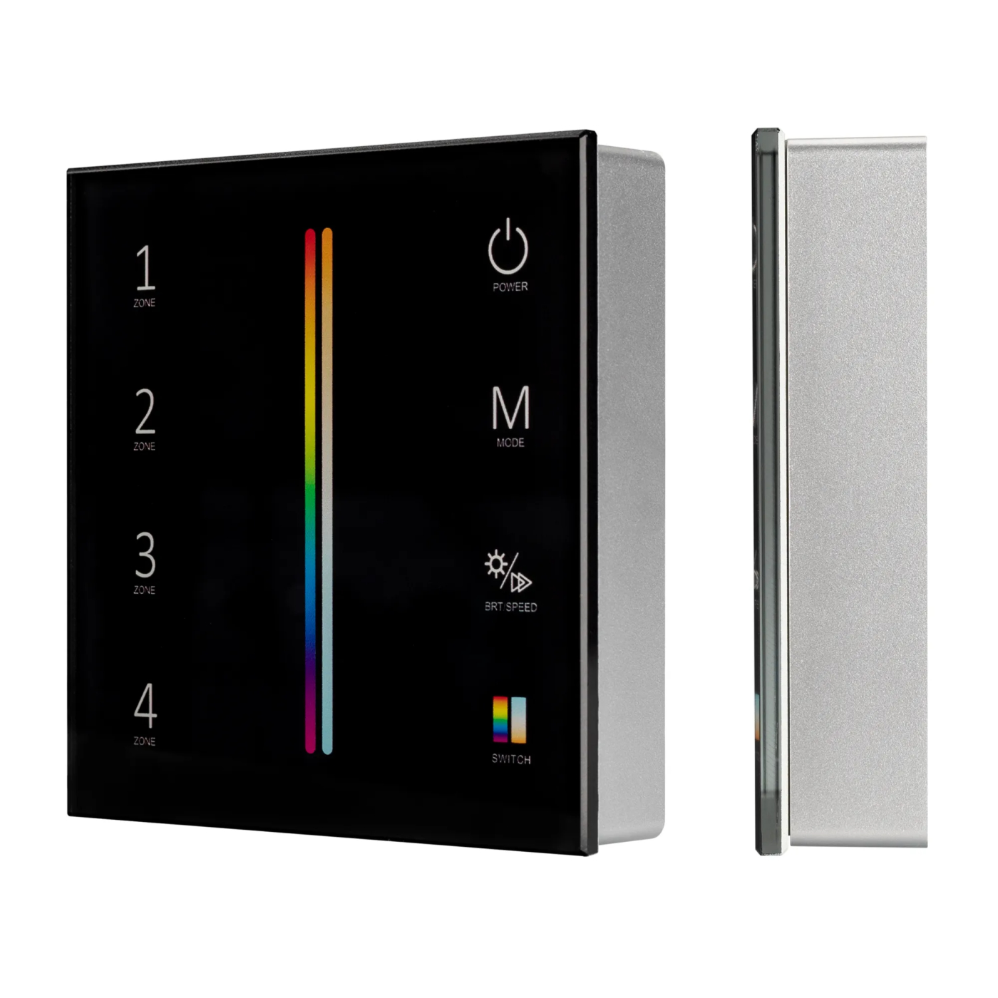 Изображение товара Панель Sens SMART-P55-MULTI Black (3V, 4 зоны, 2.4G) (Arlight, IP20 Пластик, 5 лет) 028310