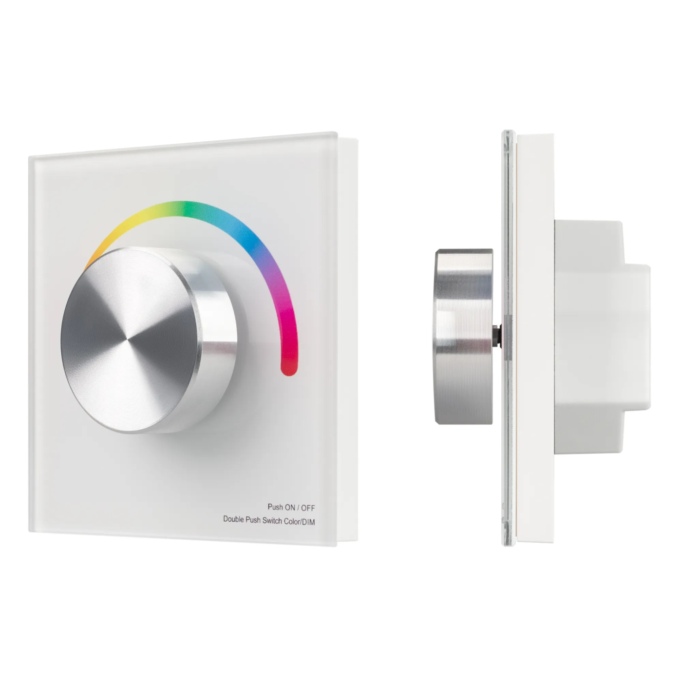 Изображение товара Панель SMART-P8-RGB-G-IN White (12-24V, 3x4A, Rotary, 2.4G) (Arlight, IP20 Пластик, 5 лет) 033764
