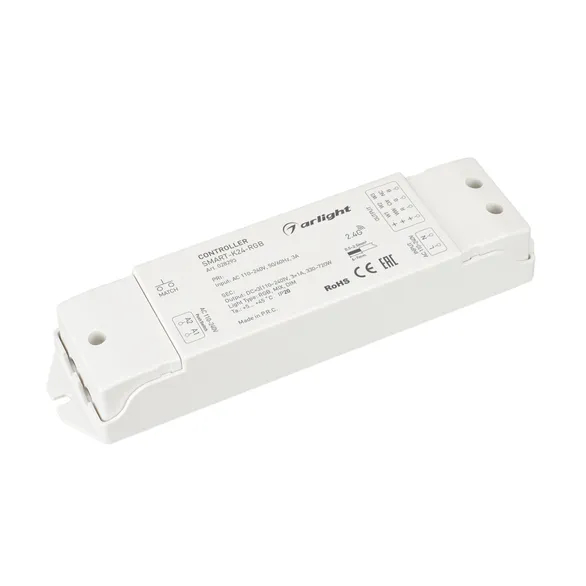 Изображение товара Контроллер SMART-K24-RGB (230V, 3x1A, 2.4G) (Arlight, IP20 Пластик, 5 лет) 028293