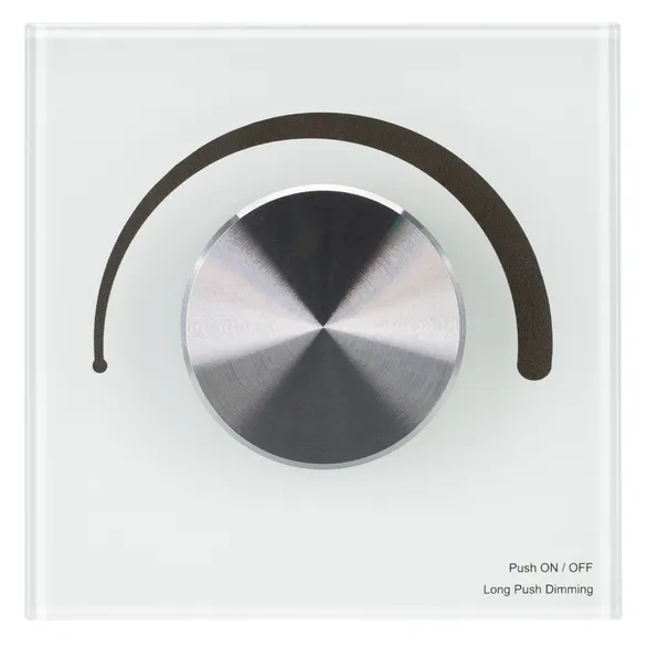 Изображение товара Панель SMART-P90-DIM-G-IN White (230V, Rotary, 2.4G) (Arlight, IP20 Пластик, 5 лет) 028424