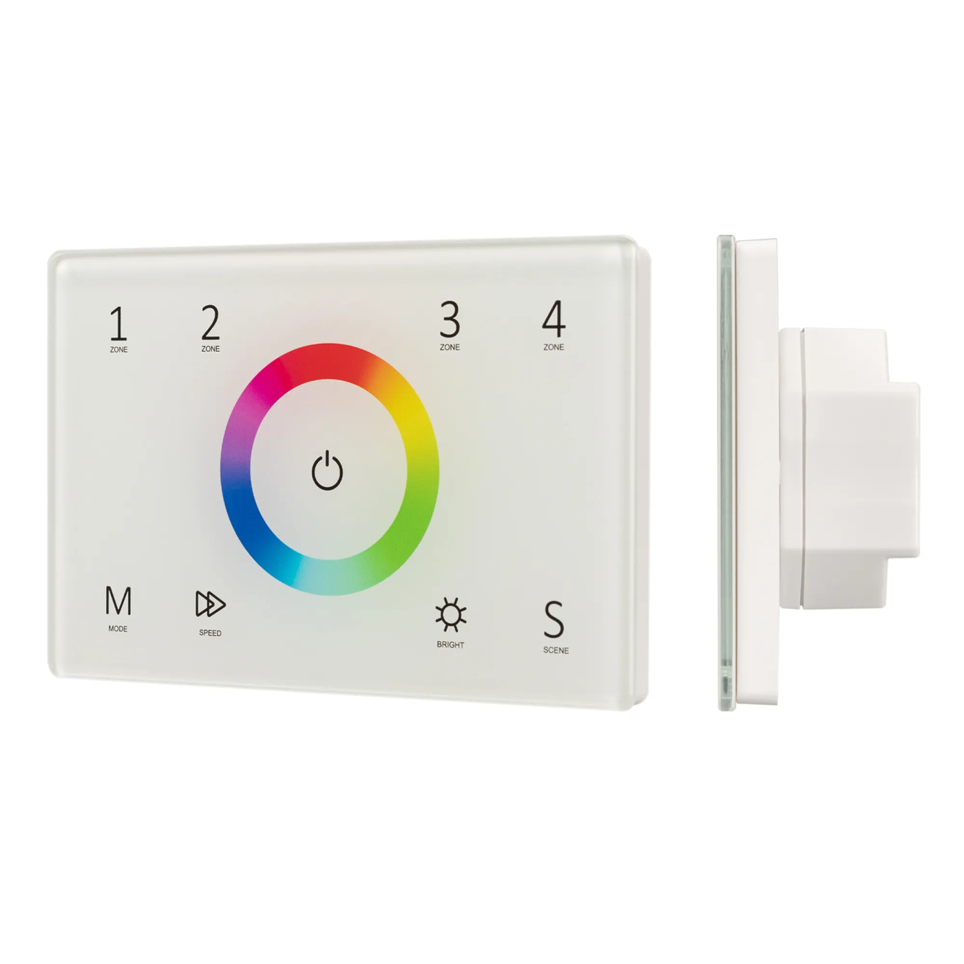 Изображение товара Панель Sens SMART-P83-RGB White (230V, 4 зоны, 2.4G) (Arlight, IP20 Пластик, 5 лет) 028402