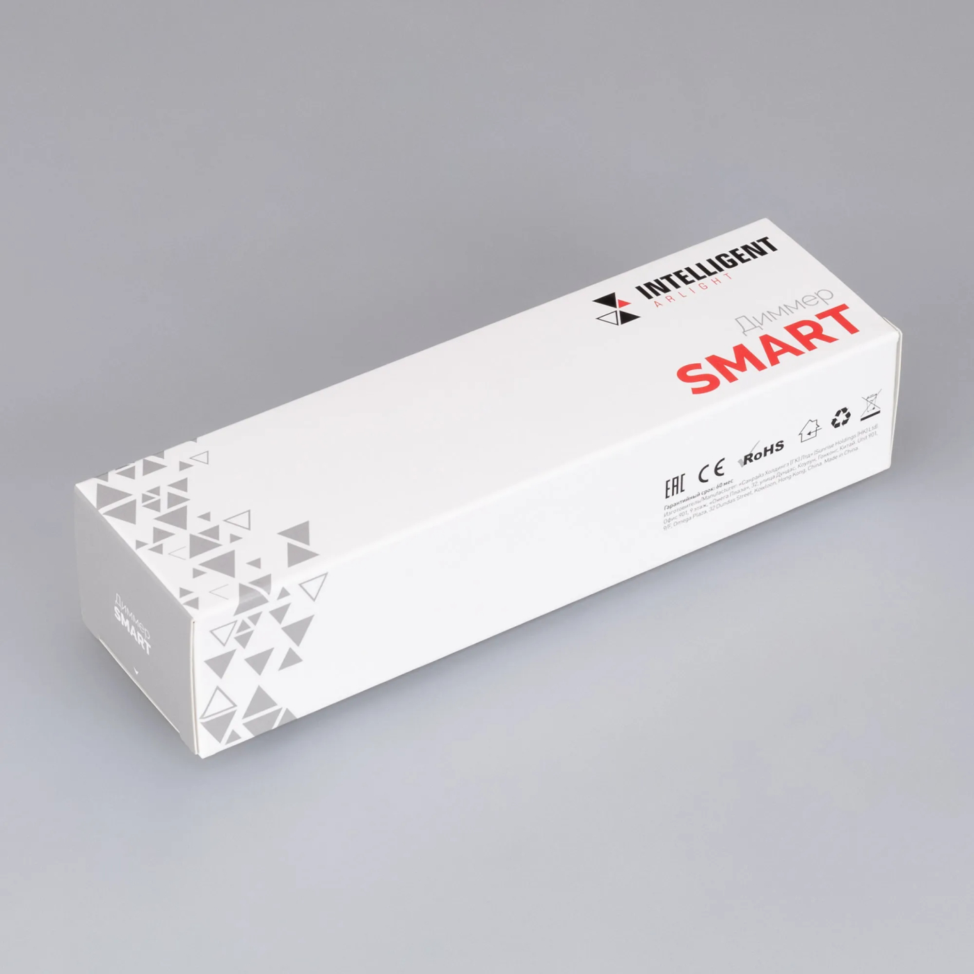 Изображение товара INTELLIGENT ARLIGHT Диммер SMART-PWM-102-72-CDW-SUF (12-36V, 2x5A, TUYA BLE, 2.4G) (IARL, IP20 Пластик, 5 лет) 038183