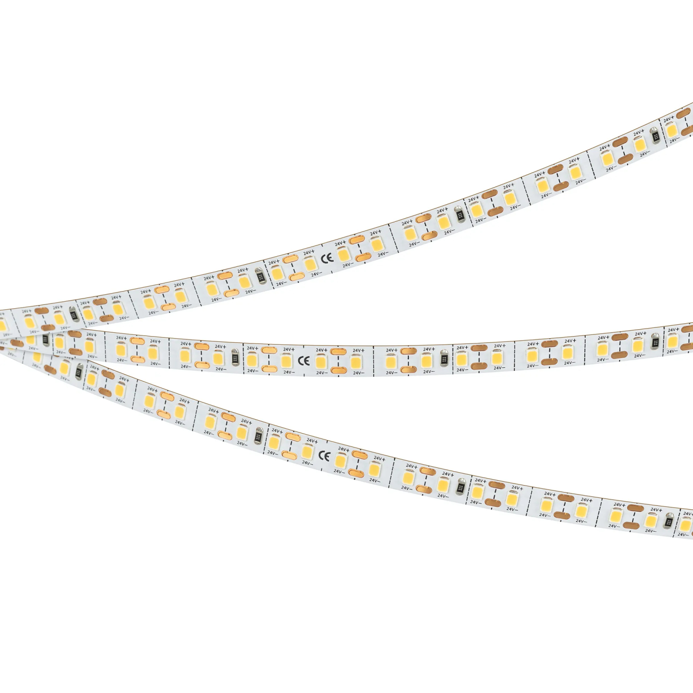 Изображение товара Светодиодная лента FC-A120-8mm 24V Warm2700-CX1 (5 W/m, IP20, 5m) (Arlight, резка 1 светодиод) 052928