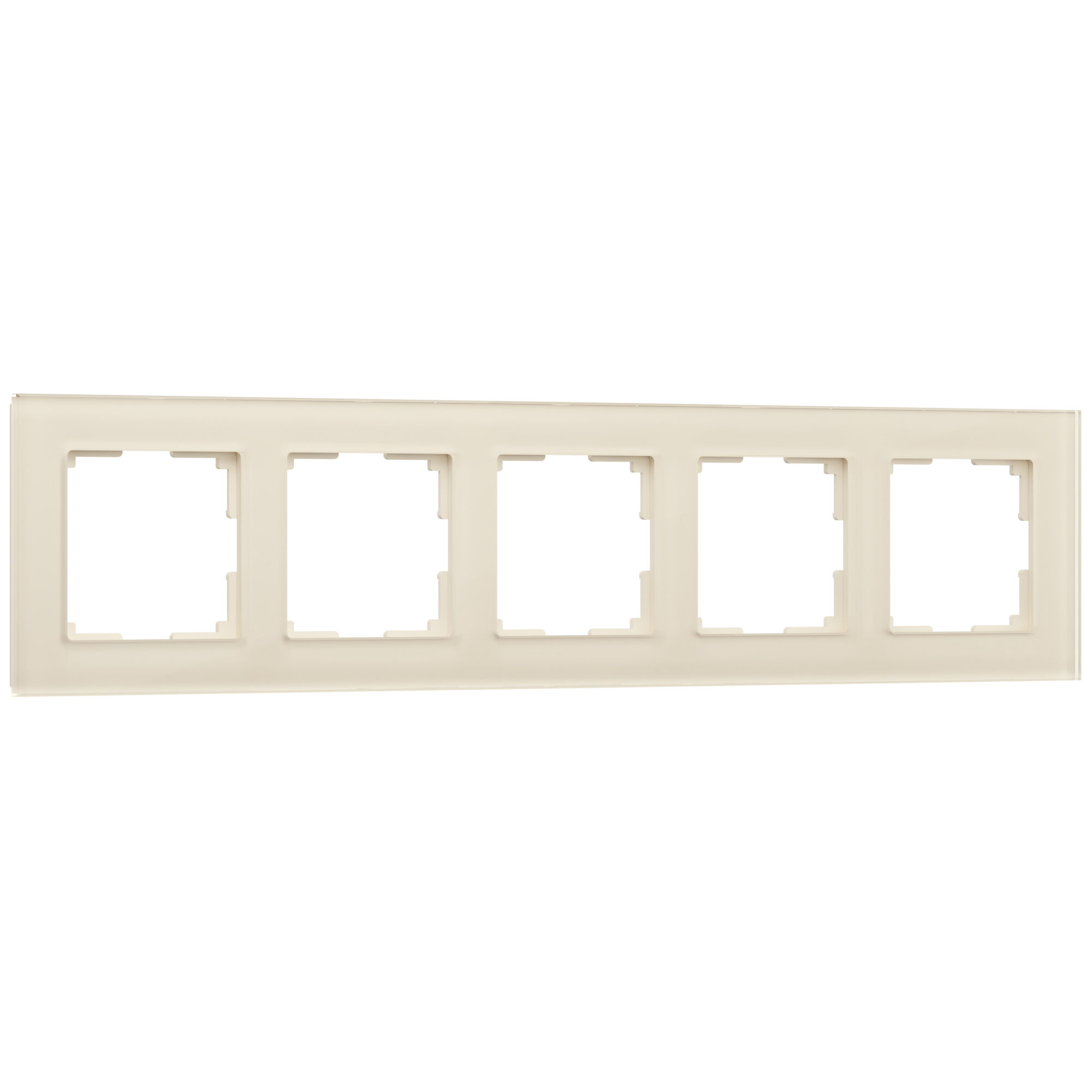 Изображение товара Рамка на 5 постов Favorit (молочный, стекло) W0011141 Werkel