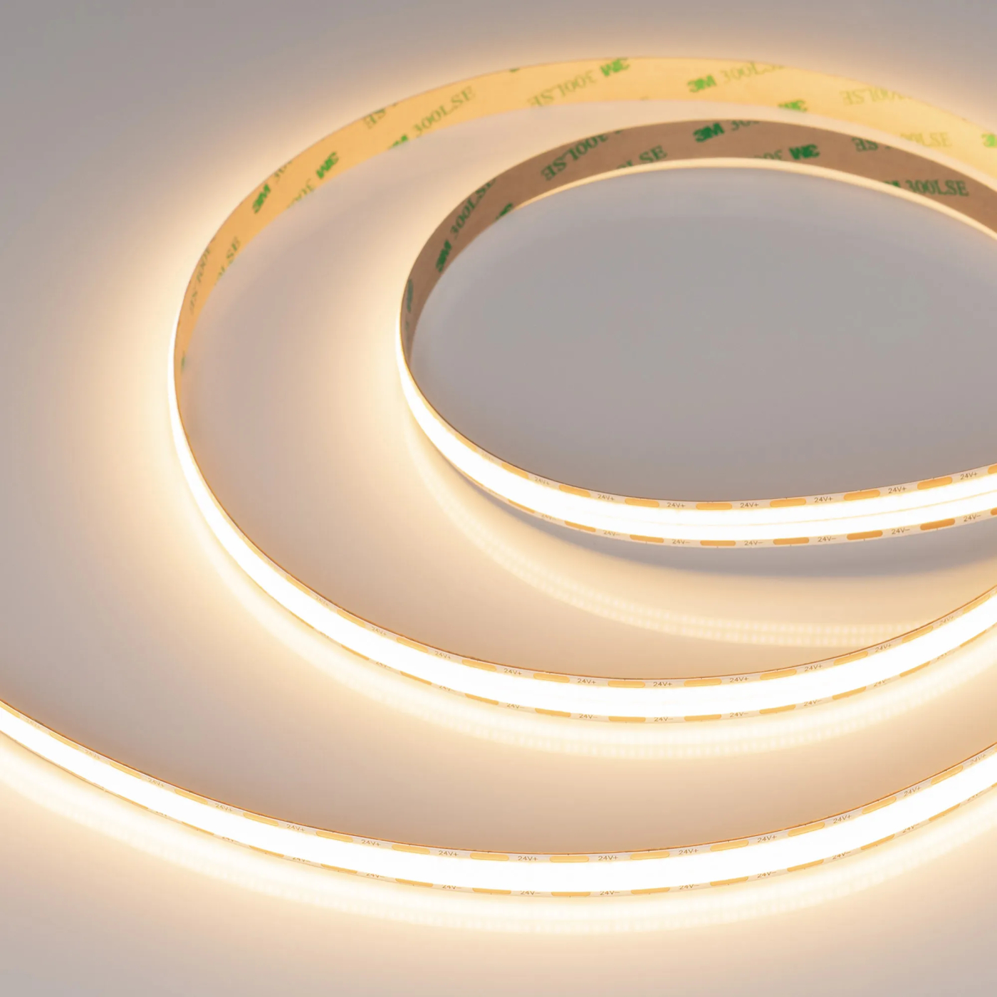 Изображение товара Светодиодная лента COB-X1088-12mm 24V Warm3000 (22 W/m, IP20, 5m) (Arlight, 5 лет) 046932