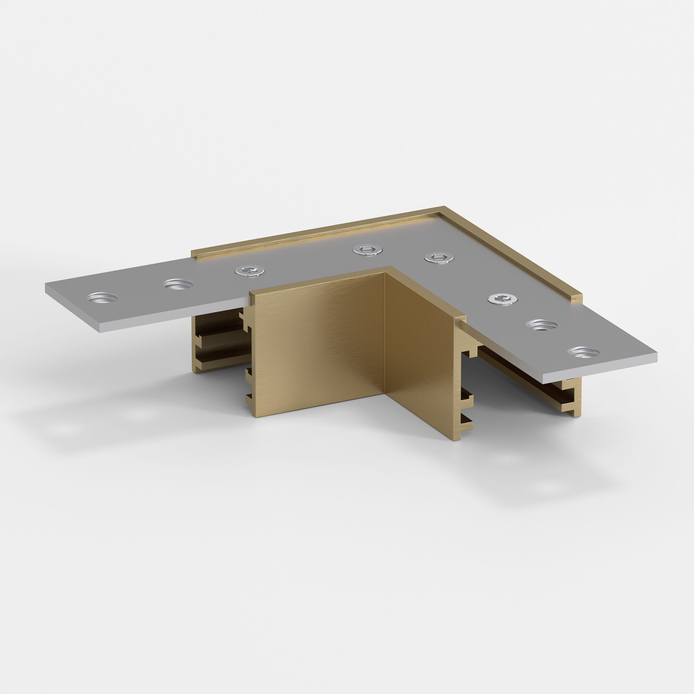 Изображение товара Коннектор угловой для накладного шинопровода латунь 85224/00 Brass Line Magnetic Elektrostandard