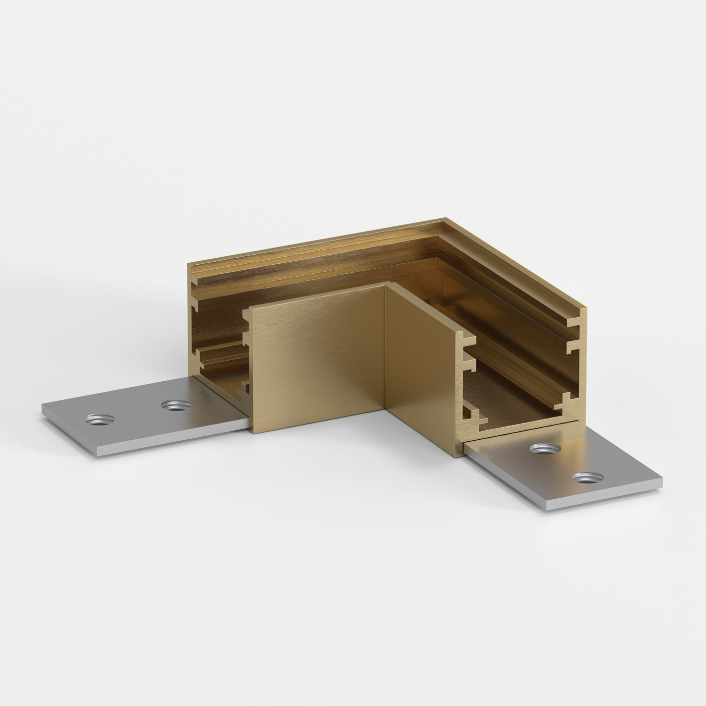 Изображение товара Коннектор угловой для накладного шинопровода латунь 85224/00 Brass Line Magnetic Elektrostandard