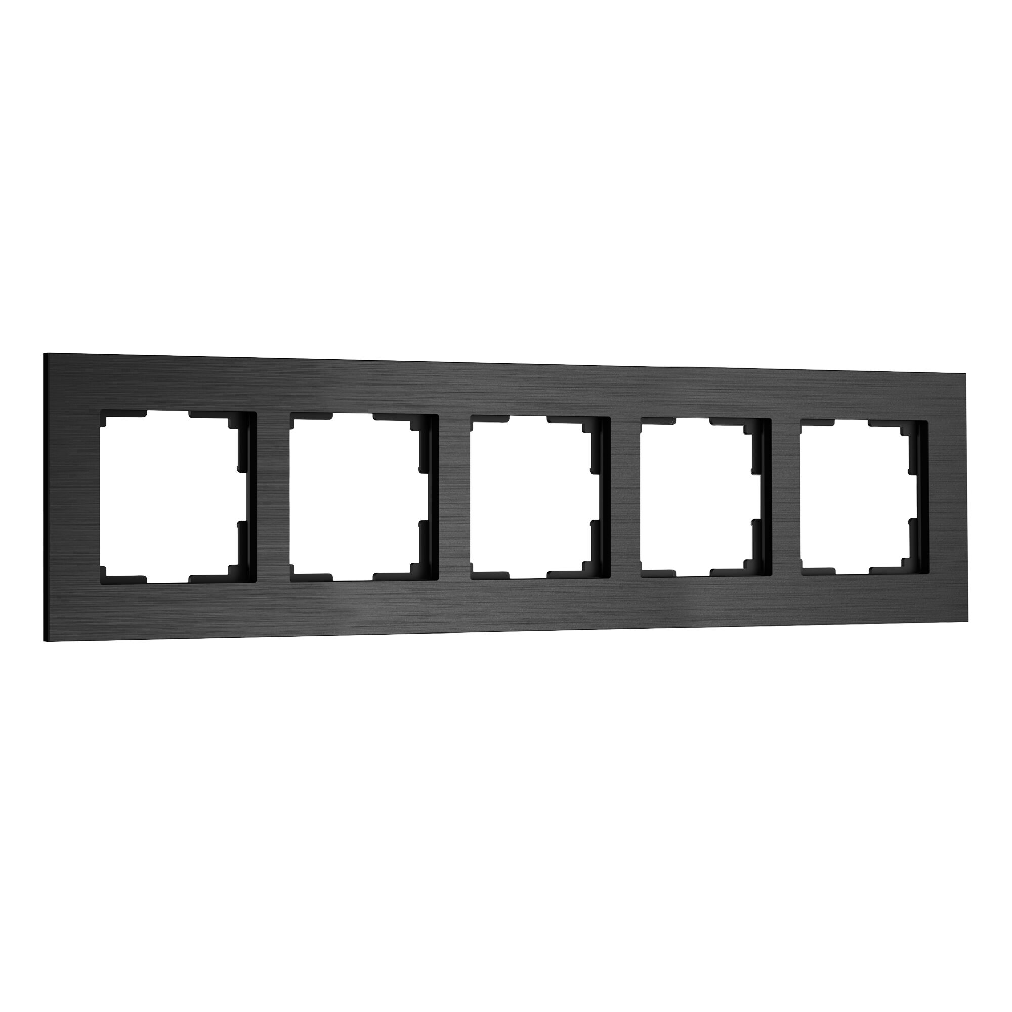 Изображение товара Рамка на 5 постов AluMax (чёрный алюминий) W0053508 Werkel