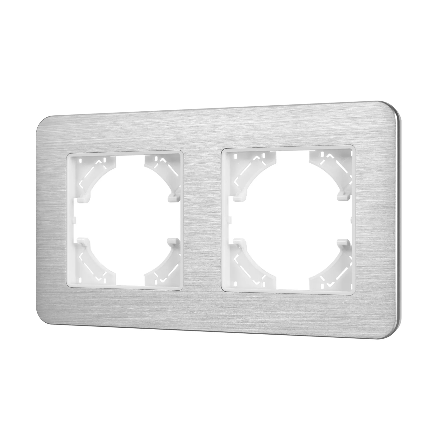 Изображение товара Рамка алюминиевая на 2 поста FRM-AKIRY-AL-2-SR (Arlight, -) 049724