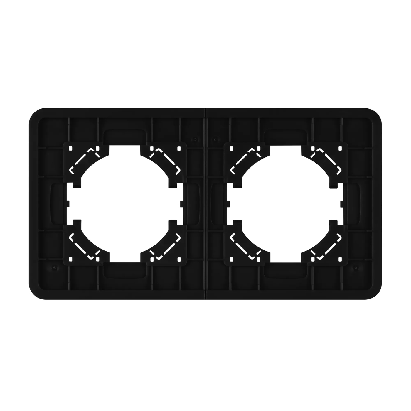 Изображение товара Рамка стеклянная на 2 поста FRM-OMALI-GS-2-BK (Arlight, -) 049693