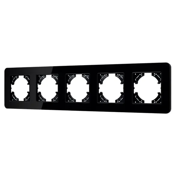 Изображение товара Рамка стеклянная на 5 постов FRM-OMALI-GS-5-BK (Arlight, -) 049705