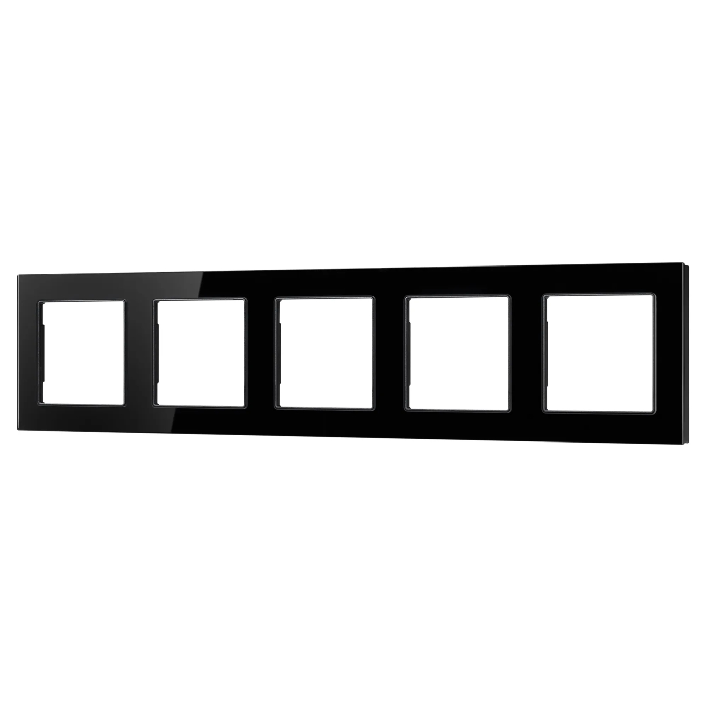 Изображение товара Рамка стеклянная на 5 постов FRM-GLARE-GS-5-BK (Arlight, -) 043806