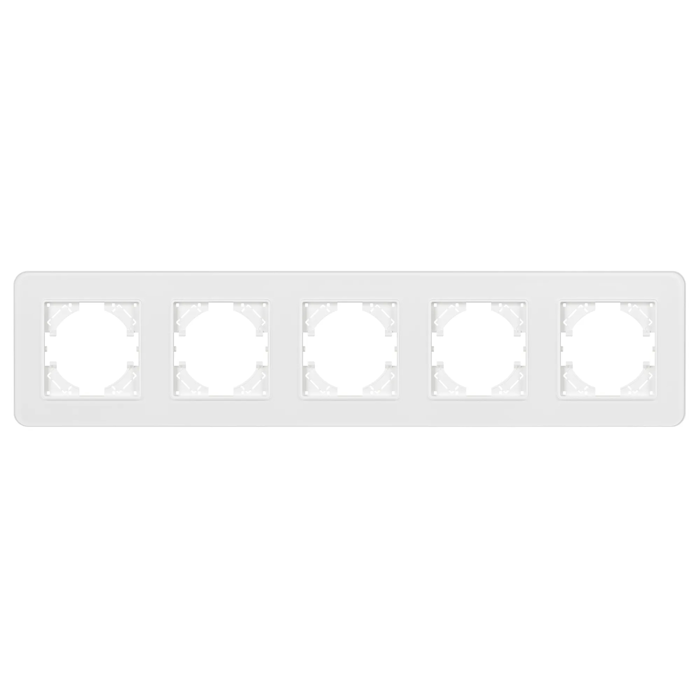 Изображение товара Рамка стеклянная на 5 постов FRM-OMALI-GS-5-WH (Arlight, -) 049704