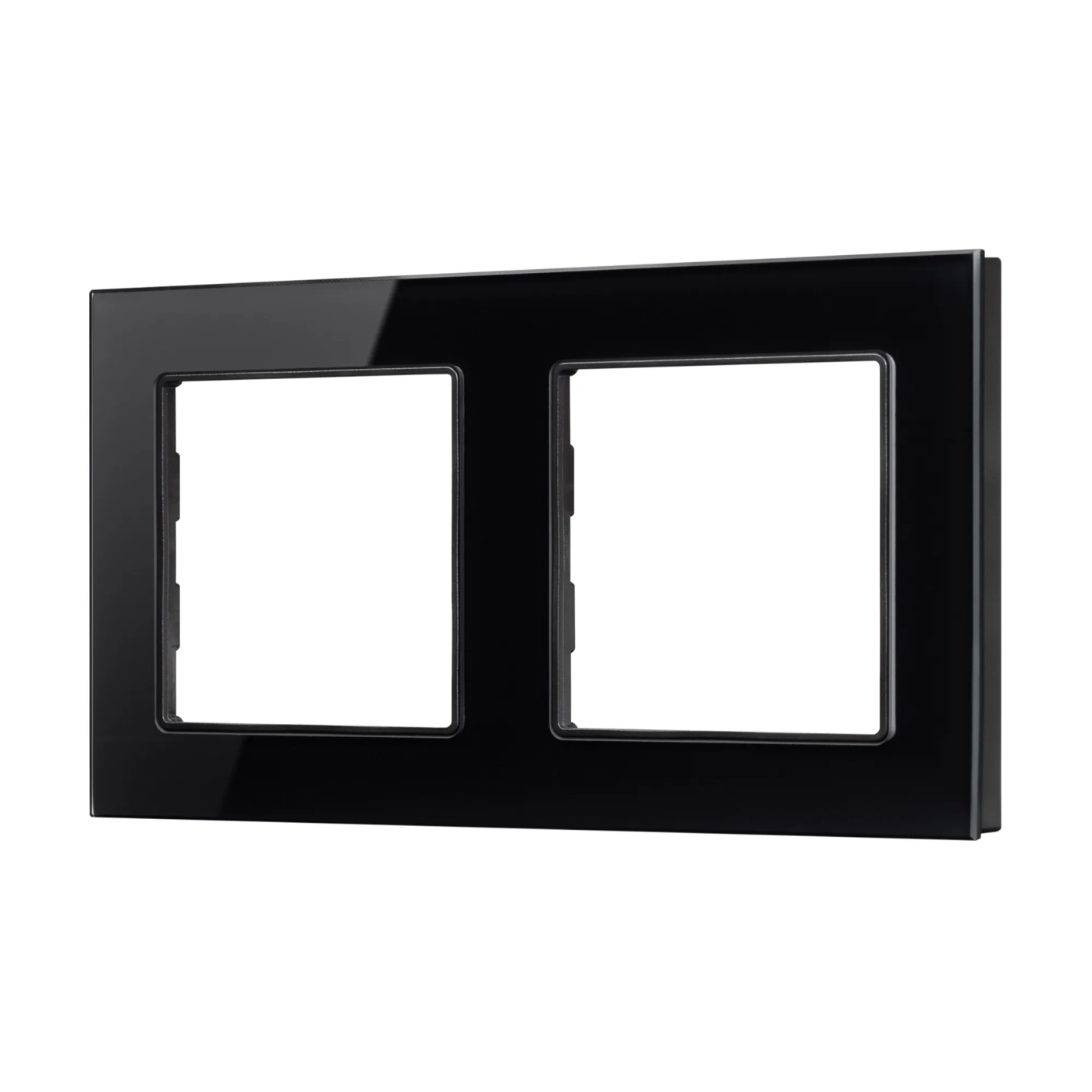 Изображение товара Рамка стеклянная на 2 поста FRM-GLARE-GS-2-BK (Arlight, -) 043797