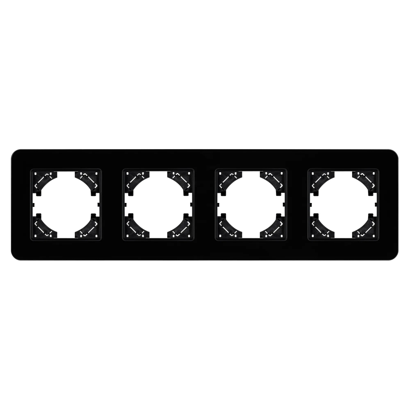 Изображение товара Рамка стеклянная на 4 поста FRM-OMALI-GS-4-BK (Arlight, -) 049701