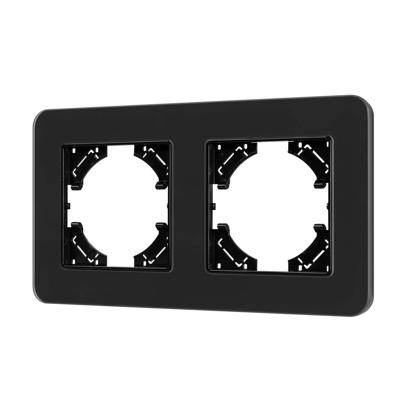 Изображение товара Рамка стеклянная на 2 поста FRM-OMALI-SFGS-2-BK (Arlight, -) 049709