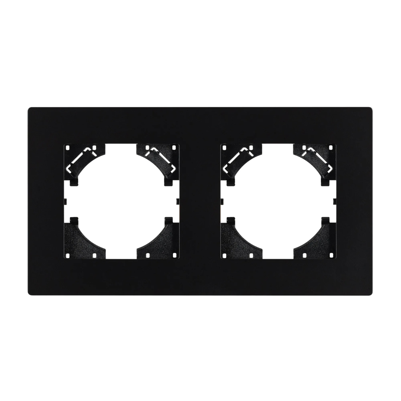 Изображение товара Рамка пластиковая на 2 поста FRM-PERIO-PL-2-BK (Arlight, -) 049751