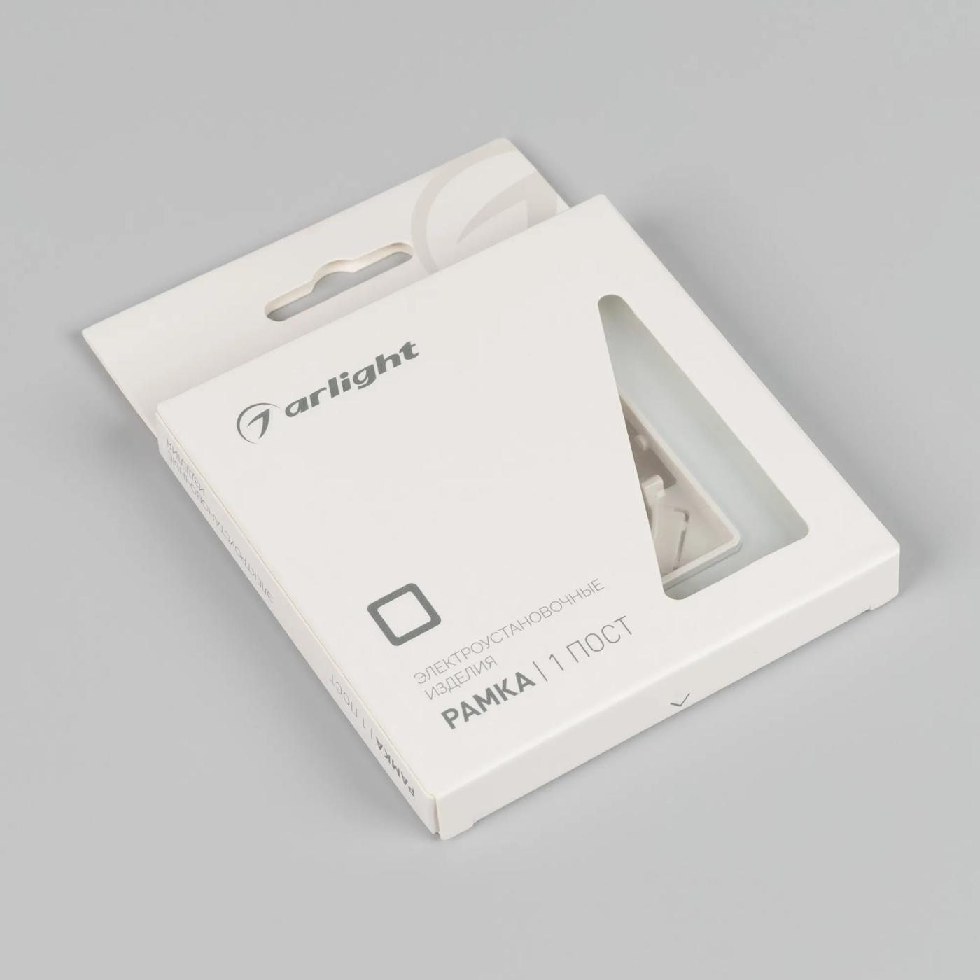 Изображение товара Рамка стеклянная на 1 пост FRM-OMALI-GS-1-WH (Arlight, -) 049648