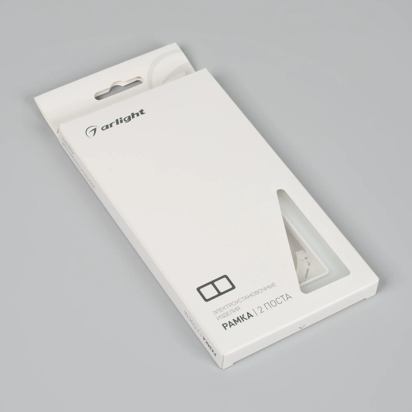 Изображение товара Рамка стеклянная на 2 поста FRM-OMALI-GS-2-WH (Arlight, -) 049692