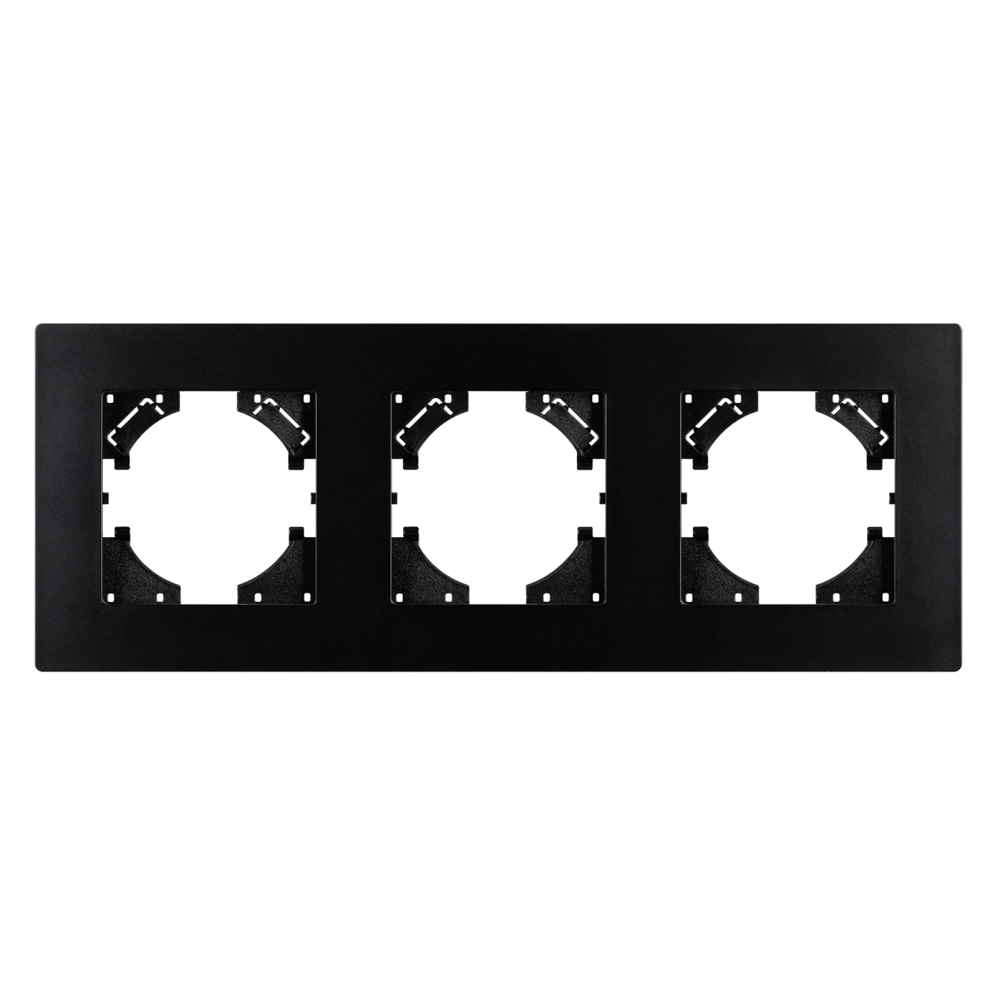 Изображение товара Рамка пластиковая на 3 поста FRM-PERIO-PL-3-BK (Arlight, -) 049755