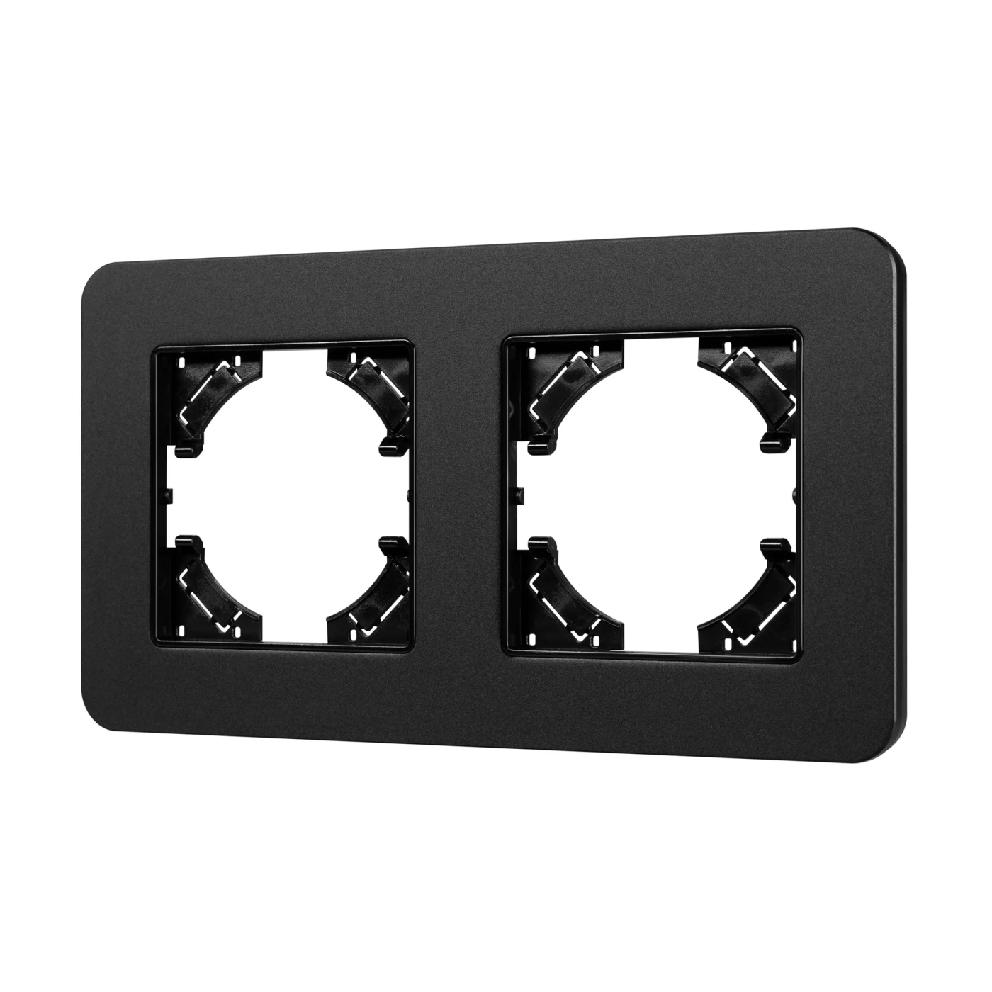Изображение товара Рамка алюминиевая на 2 поста FRM-AKIRY-SFAL-2-BK (Arlight, -) 049738