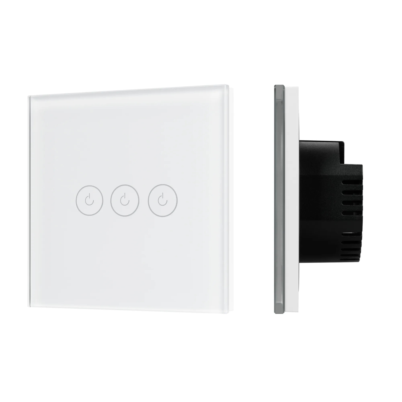 Изображение товара Выключатель сенсорный SWT-OMALI-S03-ZB-WH (250V, 10A, Zigbee) (Arlight, Стекло) 050042
