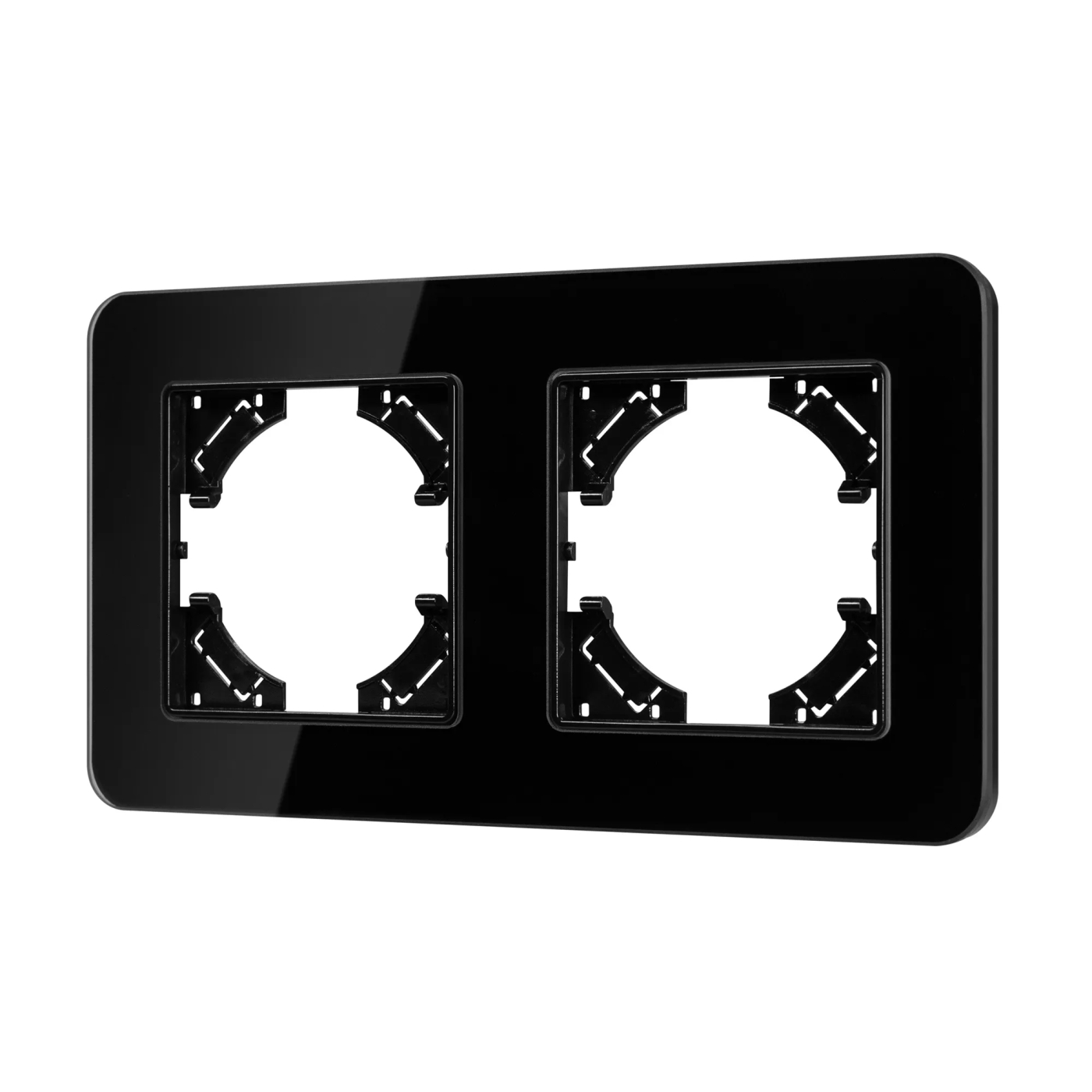 Изображение товара Рамка стеклянная на 2 поста FRM-OMALI-GS-2-BK (Arlight, -) 049693