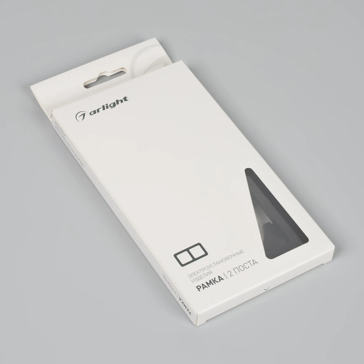 Изображение товара Рамка пластиковая на 2 поста FRM-PERIO-PL-2-BK (Arlight, -) 049751