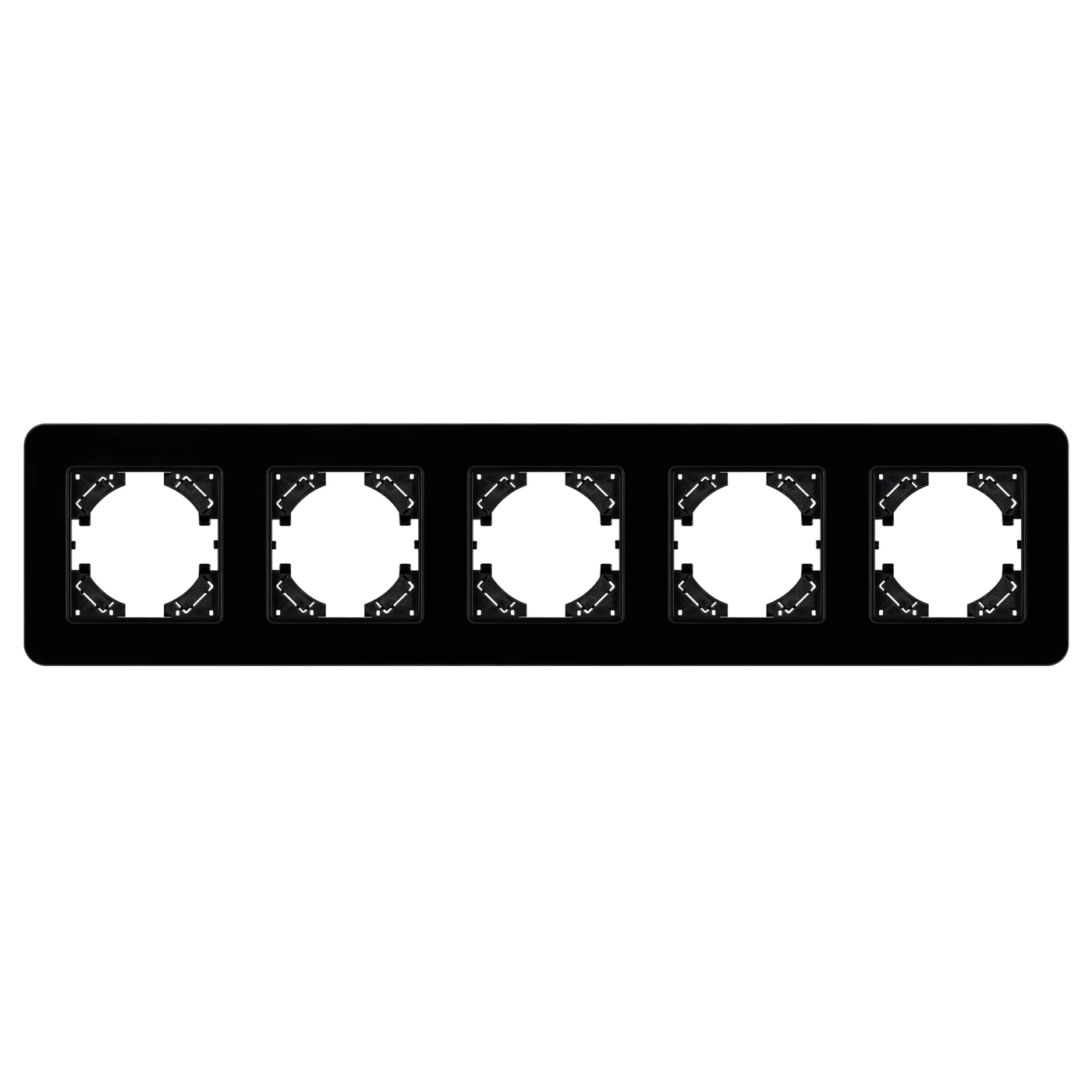 Изображение товара Рамка стеклянная на 5 постов FRM-OMALI-GS-5-BK (Arlight, -) 049705