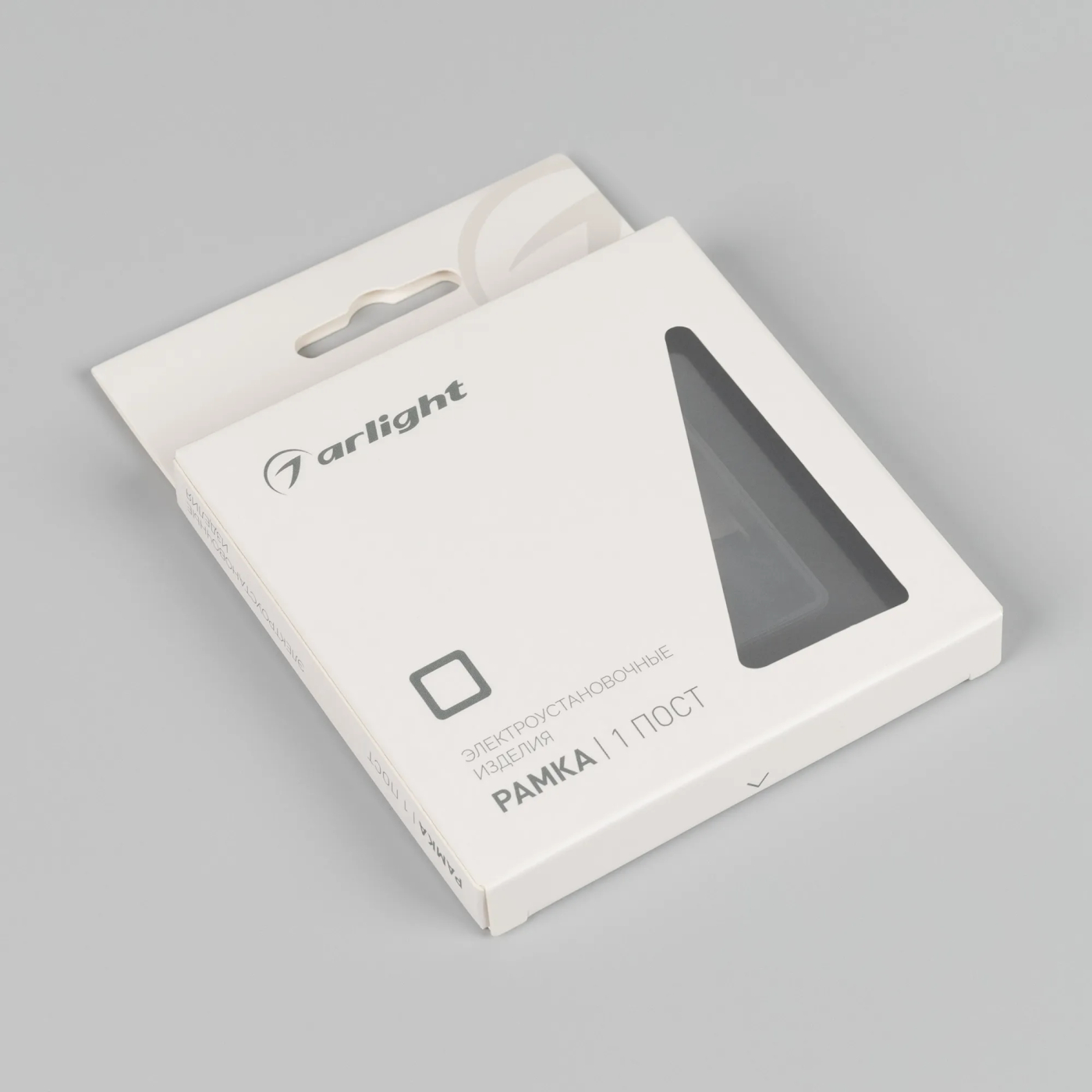 Изображение товара Рамка стеклянная на 1 пост FRM-OMALI-GS-1-BK (Arlight, -) 049662