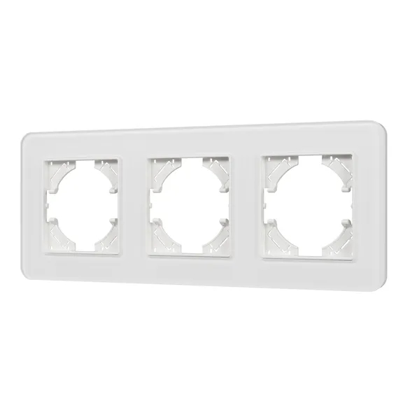 Изображение товара Рамка стеклянная на 3 поста FRM-OMALI-GS-3-WH (Arlight, -) 049696