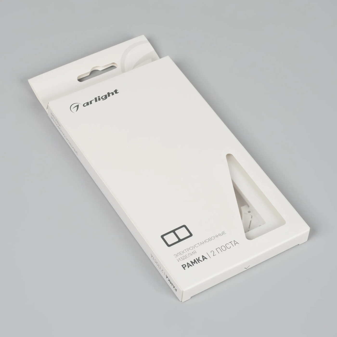 Изображение товара Рамка пластиковая на 2 поста FRM-PERIO-PL-2-WH (Arlight, -) 049750