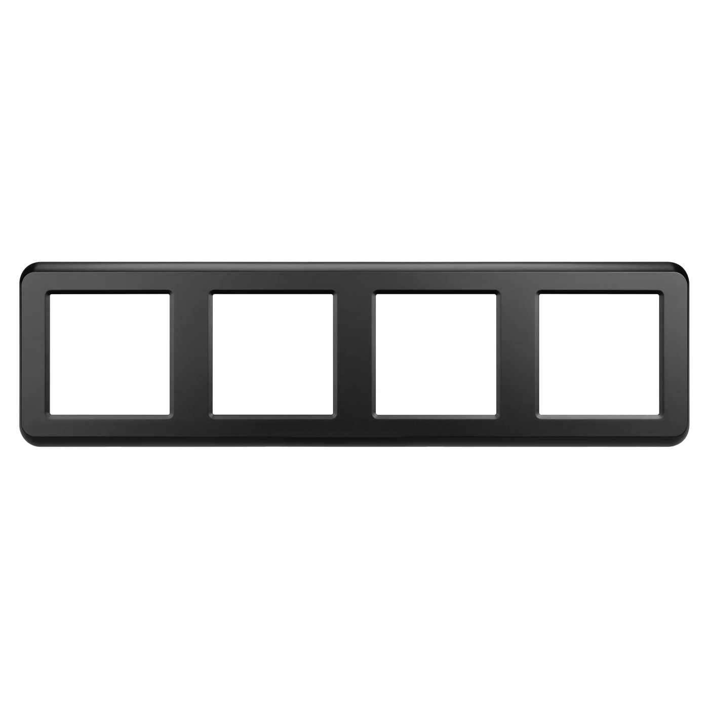 Изображение товара Рамка пластиковая на 4 поста FRM-VERSA-PL-4-BK (Arlight, -) 045188
