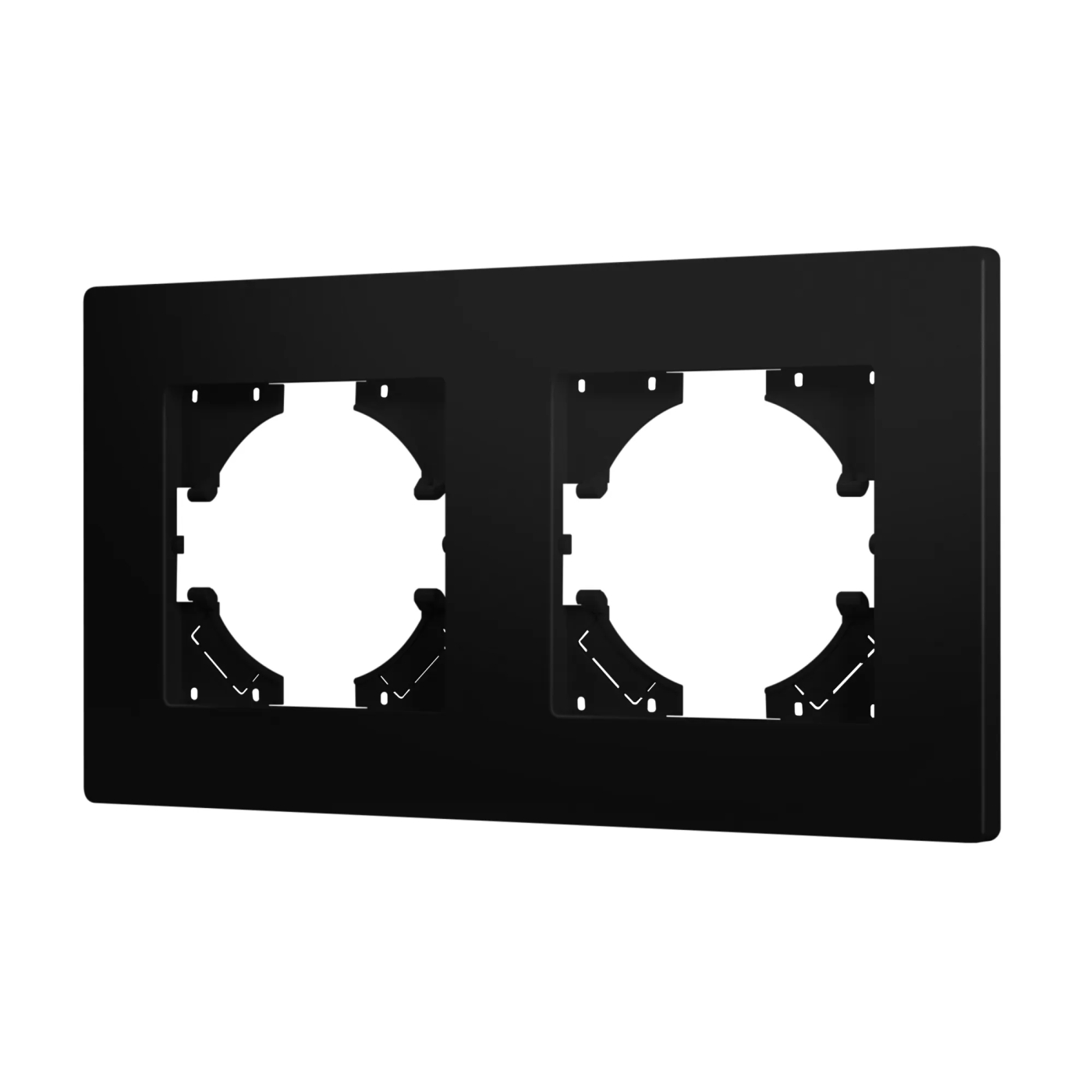 Изображение товара Рамка пластиковая на 2 поста FRM-PERIO-PL-2-BK (Arlight, -) 049751