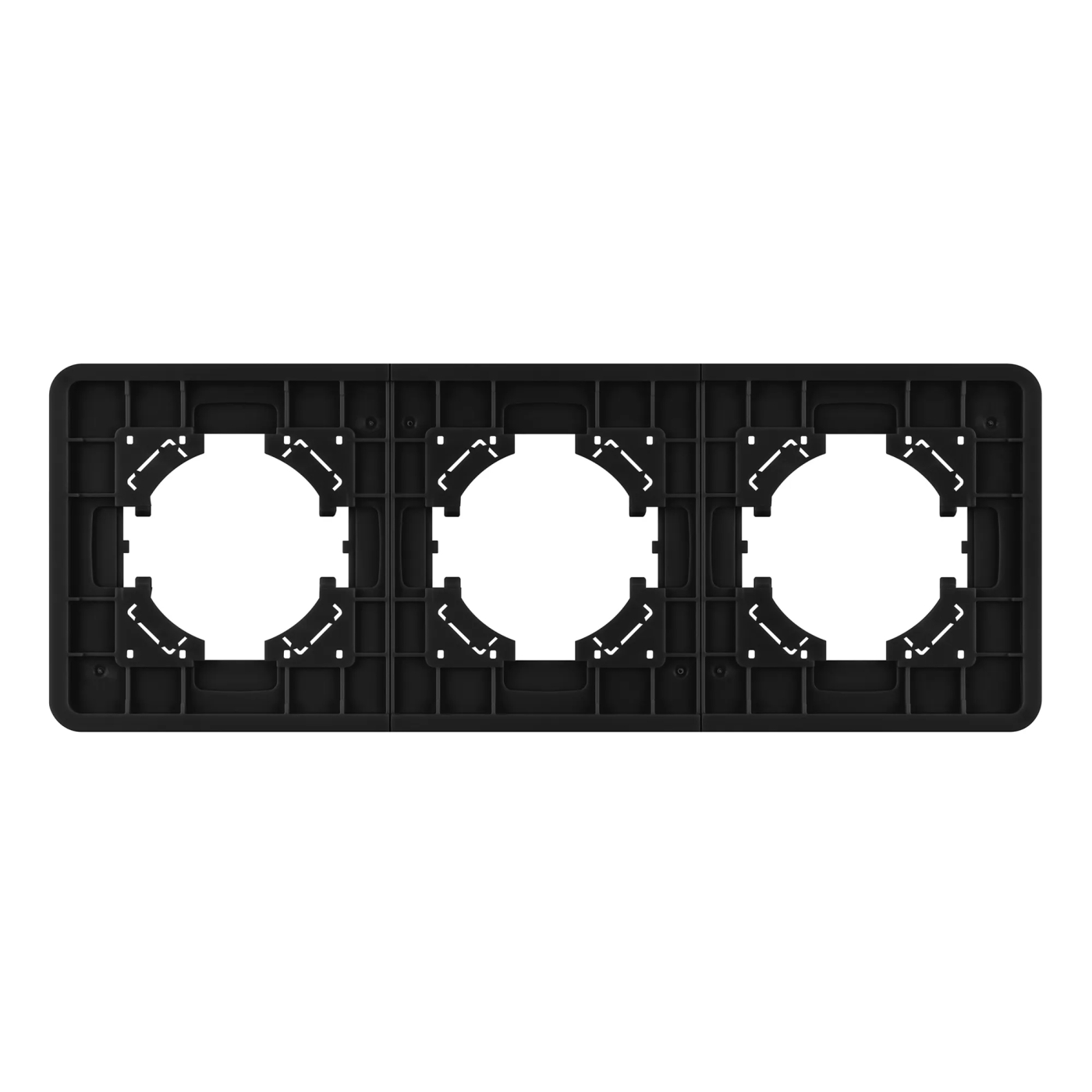 Изображение товара Рамка стеклянная на 3 поста FRM-OMALI-GS-3-BK (Arlight, -) 049697