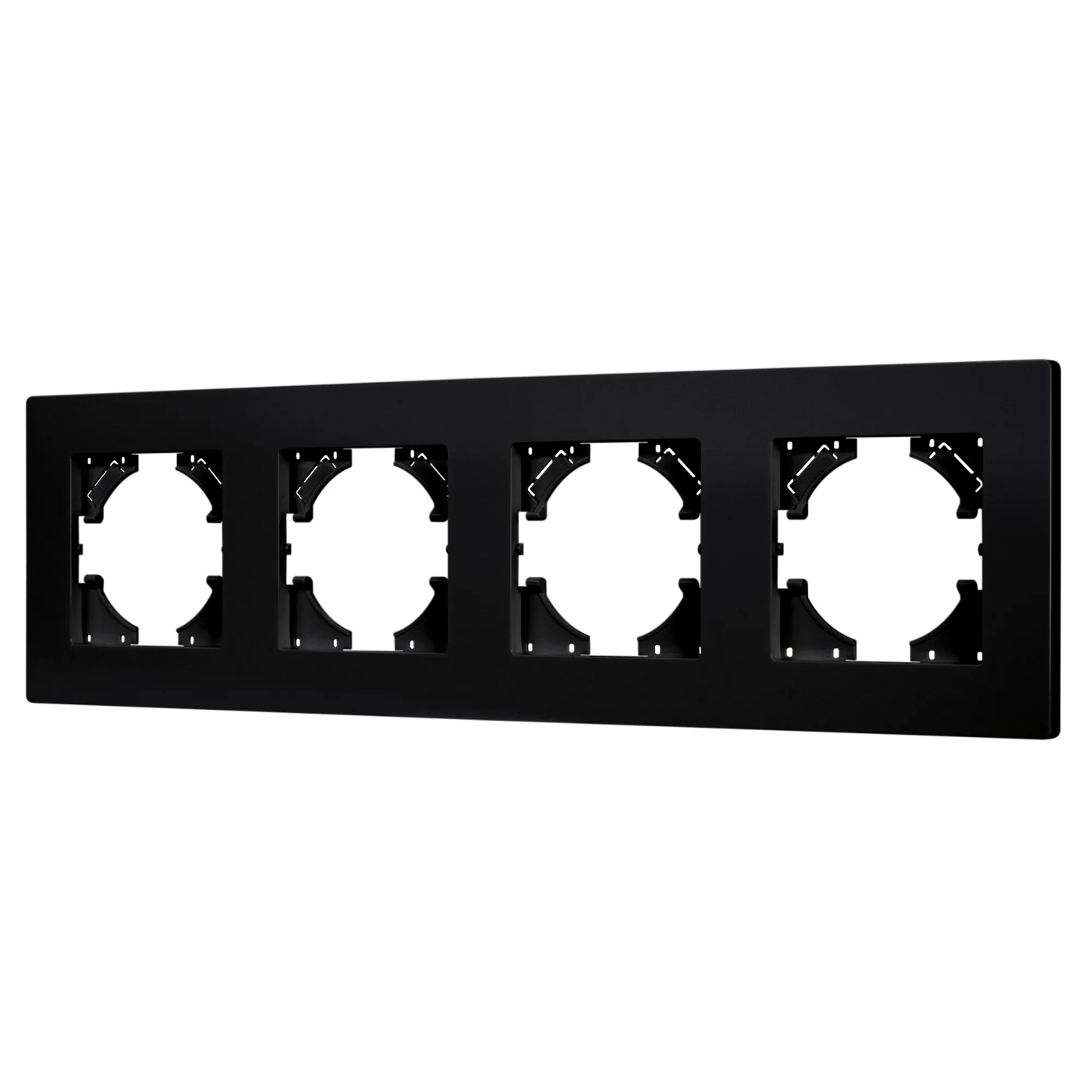 Изображение товара Рамка пластиковая на 4 поста FRM-PERIO-PL-4-BK (Arlight, -) 049759