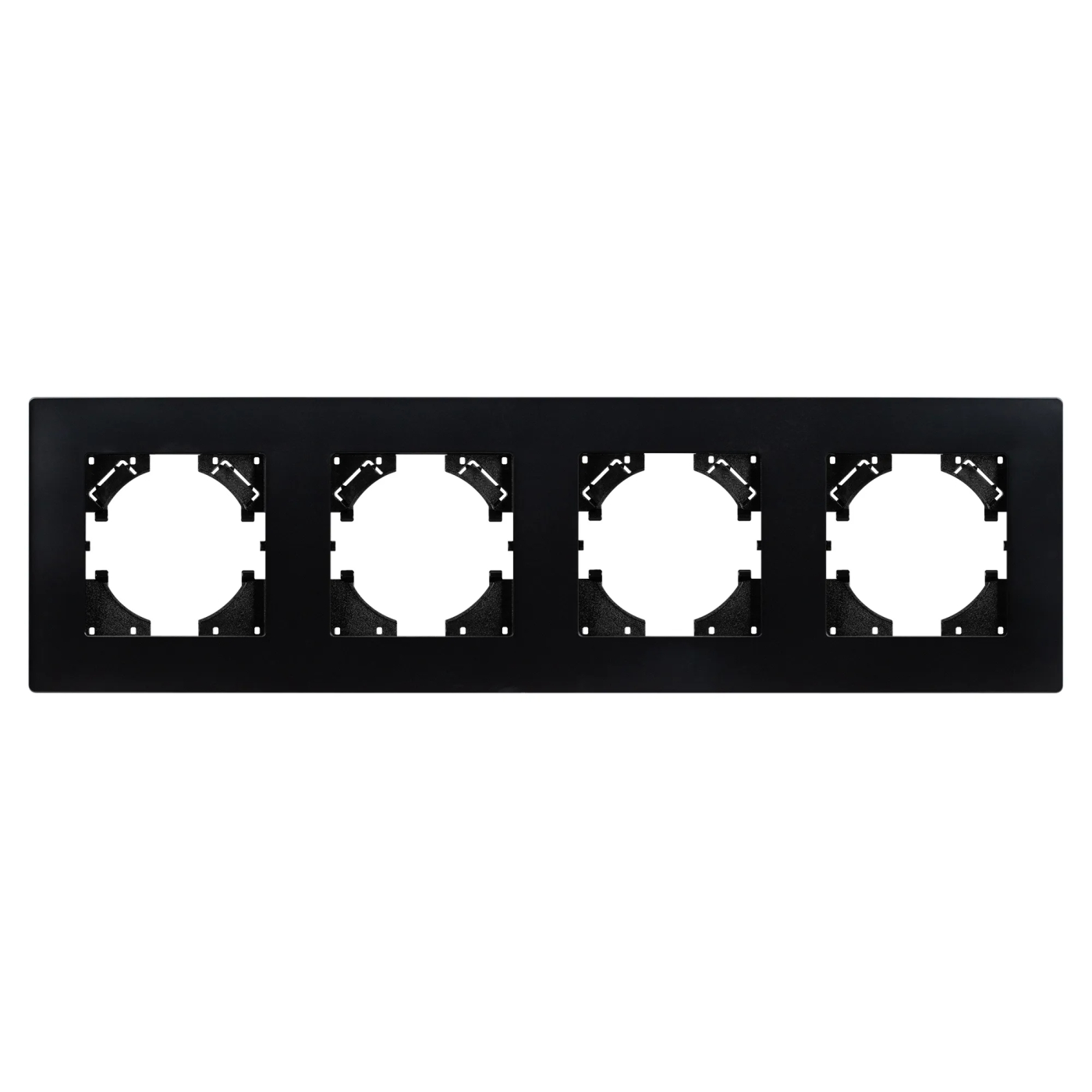 Изображение товара Рамка пластиковая на 4 поста FRM-PERIO-PL-4-BK (Arlight, -) 049759