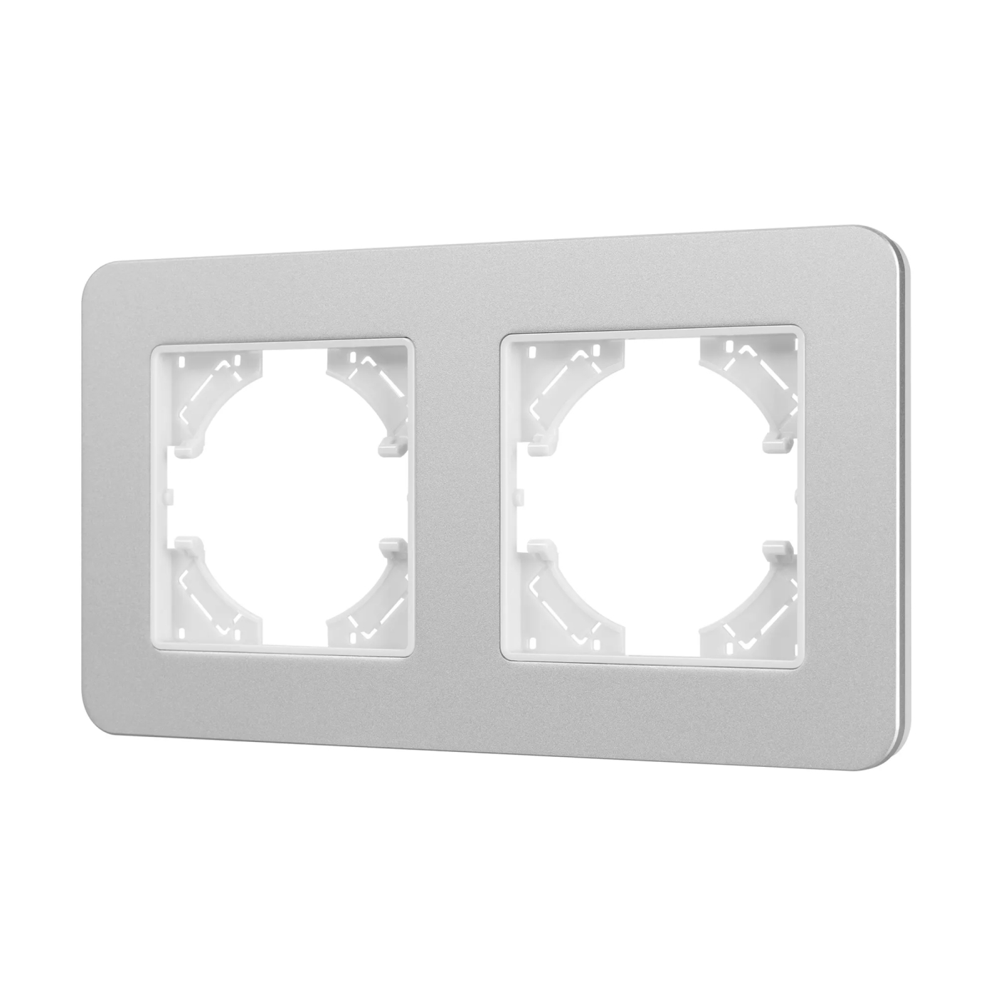 Изображение товара Рамка алюминиевая на 2 поста FRM-AKIRY-SFAL-2-SR (Arlight, -) 049737