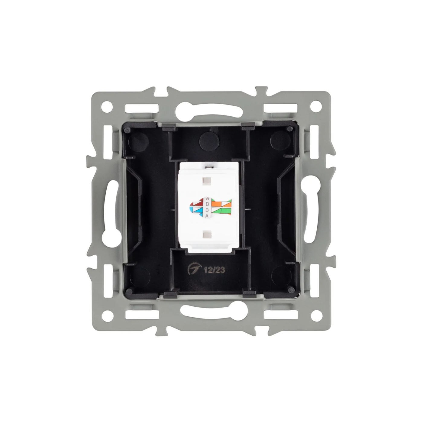 Изображение товара Розетка компьютерная RJ45, одинарная, чёрный, SCT-MPC1-PL-BK (RJ-45, CAT6) (Arlight, -) VERSA, GLARE, PRESTO 045334