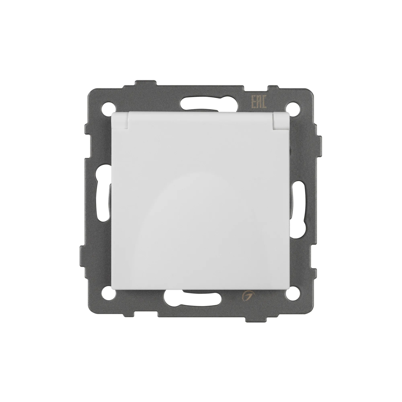 Изображение товара Розетка с заземлением со шторками и крышкой, белый, SCT-MCP-PL-WH-V (250V, 16A) (Arlight, -) VERSA, GLARE, PRESTO 049833