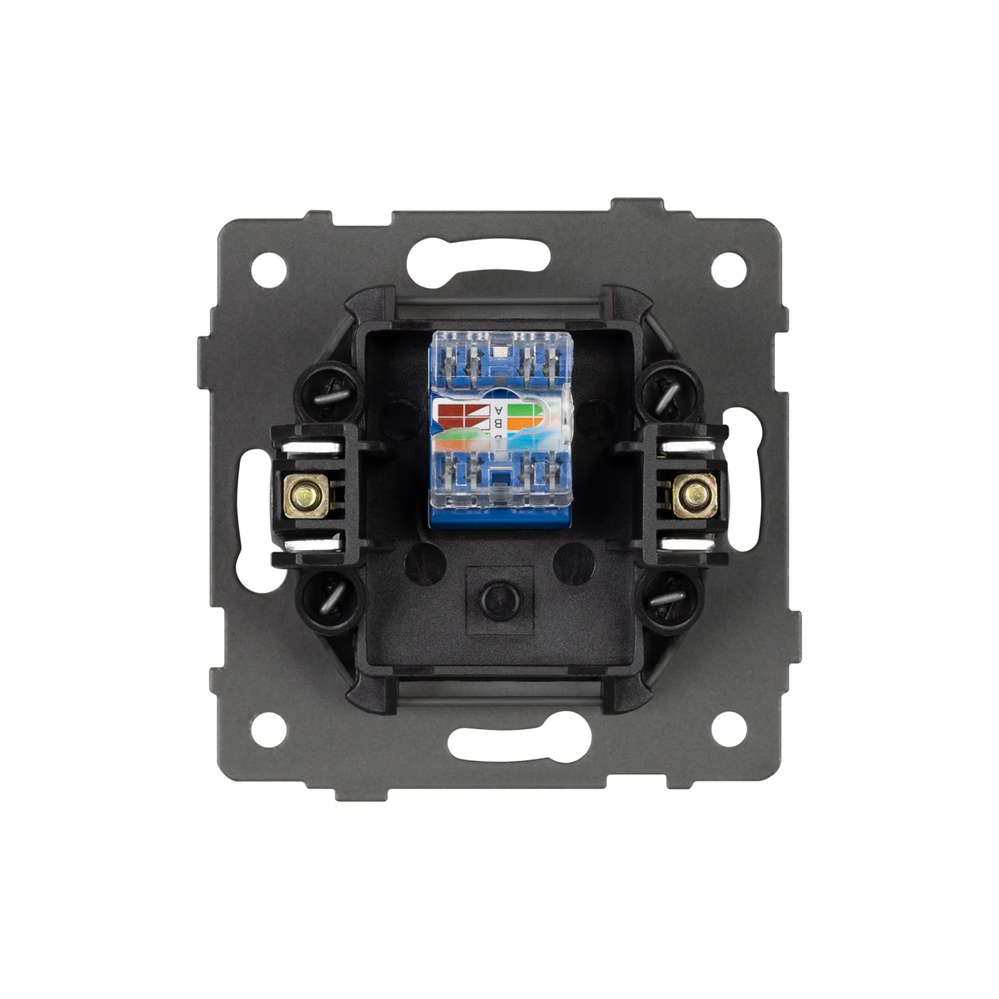 Изображение товара Розетка компьютерная RJ45, чёрный, SCT-MPC1-PL-BK-V (RJ-45, CAT6) (Arlight, -) VERSA, GLARE, PRESTO 049847